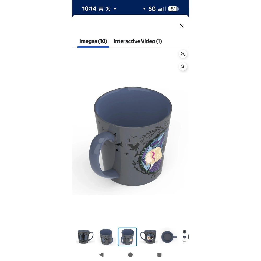 ✨NEW Wednesday Addams Nevermore Academy Coffee Cup Mug with Enid by Zak Designs✨ - Picture 3 of 5